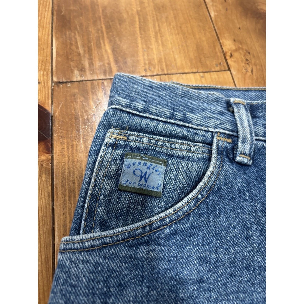 Wrangler for Women Vintage Denim Shorts Size 6 Medium Wash Made in USA - Picture 3 of 5
